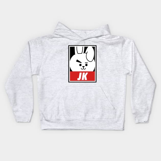 Cooky jungkook bts Kids Hoodie by Lucile